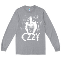 Heather Grey crazy train vintage rock Long Sleeve Tee - artisFamous
