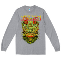 Heather Grey mastodon Long Sleeve Tee - artisFamous