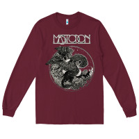 Burgundy mastodon Long Sleeve Tee - artisFamous