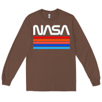 Chestnut vintage retro nasa Long Sleeve Tee - artisFamous