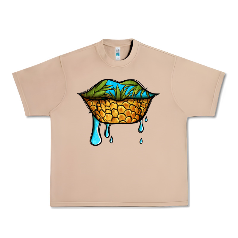 Summer Vibes Pineapple Lips Urban Heavy Tee by Jasminsmagicworld | Teevron