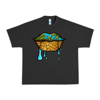 Pigment Black summer vibes pineapple lips Urban Heavy Tee - Jasminsmagicworld