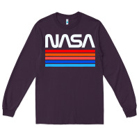 Plum vintage retro nasa Long Sleeve Tee - artisFamous
