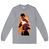 Heather Grey bruce leroy Long Sleeve Tee - artisFamous