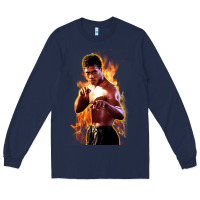 Navy bruce leroy Long Sleeve Tee - artisFamous