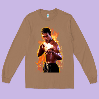 Bruce Leroy Long Sleeve Tee Designed By Artisfamous