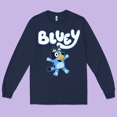Blue Cats Long Sleeve Tee Designed By Artisfamous