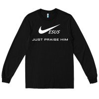 Black jesus just praise him jesus surfed christian Long Sleeve Tee - artisFamous