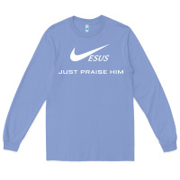 Colony Blue jesus just praise him jesus surfed christian Long Sleeve Tee - artisFamous