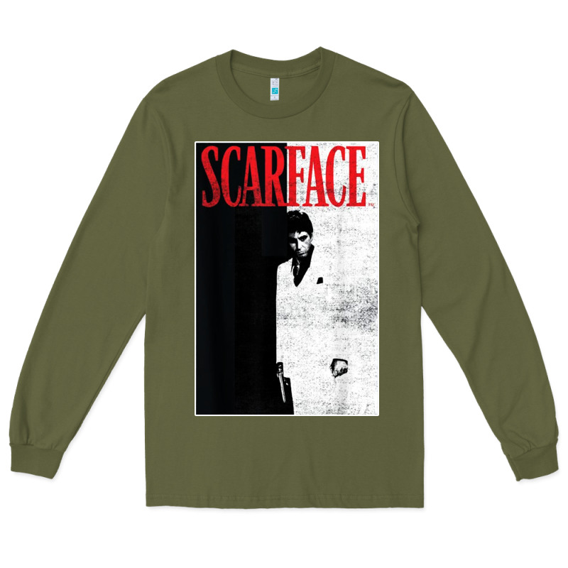 Scarface Distressed Movie Photo Long Sleeve Tee by artisFamous | Teevron