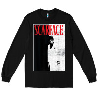 Black scarface distressed movie photo Long Sleeve Tee - artisFamous