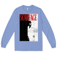 Colony Blue scarface distressed movie photo Long Sleeve Tee - artisFamous