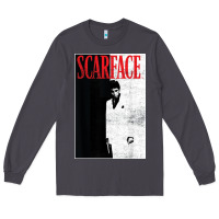 Smoke scarface distressed movie photo Long Sleeve Tee - artisFamous
