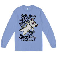 Colony Blue soft kitty warm kitty Long Sleeve Tee - artisFamous