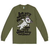 Army Green soft kitty warm kitty Long Sleeve Tee - artisFamous