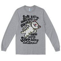 Heather Grey soft kitty warm kitty Long Sleeve Tee - artisFamous