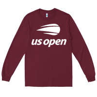 Burgundy us open Long Sleeve Tee - artisFamous