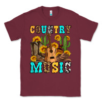 Burgundy country music western olivia Classic Tee - OliviaCreatesArt