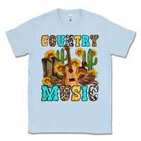 Dusty Blue country music western olivia Classic Tee - OliviaCreatesArt