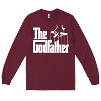 Burgundy the godfather original white title Long Sleeve Tee - artisFamous