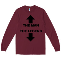 Burgundy the man the legend funny adult humor Long Sleeve Tee - artisFamous