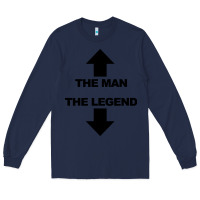 Navy the man the legend funny adult humor Long Sleeve Tee - artisFamous