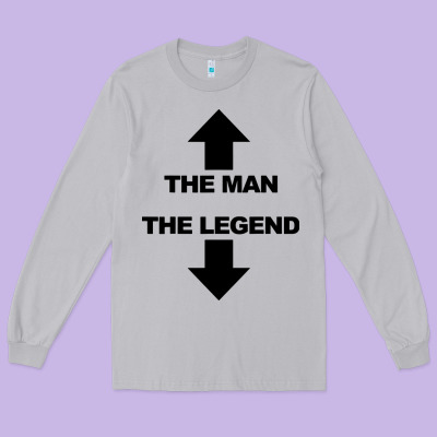 The Man The Legend Funny Adult Humor Long Sleeve Tee Designed By Artisfamous