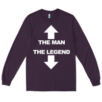 Plum the man the legend funny adult humor Long Sleeve Tee - artisFamous