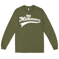 Army Green the milk man Long Sleeve Tee - artisFamous