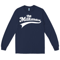 Navy the milk man Long Sleeve Tee - artisFamous