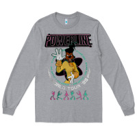 Heather Grey a movie powerline Long Sleeve Tee - artisFamous