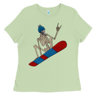 Matcha skeleton snowboard Ladies Tee - FaDigitalArtStudio