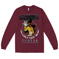 Burgundy a movie powerline Long Sleeve Tee - artisFamous
