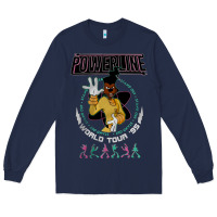 Navy a movie powerline Long Sleeve Tee - artisFamous