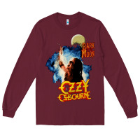 Burgundy bark at the moon Long Sleeve Tee - artisFamous