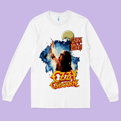 Bark At The Moon Long Sleeve Tee Designed By Artisfamous