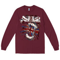 Burgundy asking alexandria flag Long Sleeve Tee - artisFamous