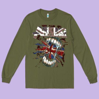 Asking Alexandria Flag Long Sleeve Tee Designed By Artisfamous
