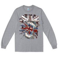 Heather Grey asking alexandria flag Long Sleeve Tee - artisFamous