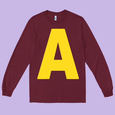 Letter A Chipmunk Christmas Long Sleeve Tee Designed By Artisfamous