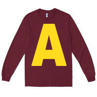 Burgundy letter a chipmunk christmas Long Sleeve Tee - artisFamous