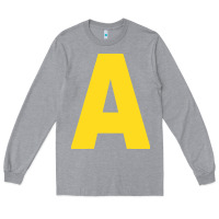 Heather Grey letter a chipmunk christmas Long Sleeve Tee - artisFamous