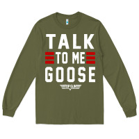 Top Gun Talk To Me Goose Distressed Long Sleeve Tee | Teevron