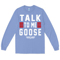 Colony Blue top gun talk to me goose distressed Long Sleeve Tee - artisFamous