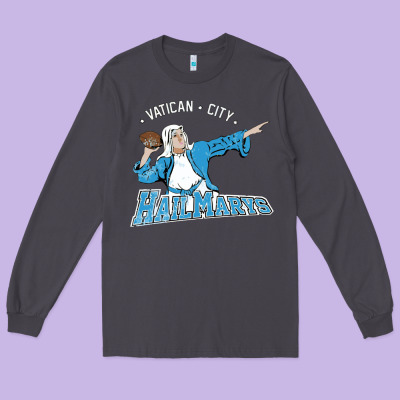 Vatican City Hailmarys Long Sleeve Tee Designed By Artisfamous