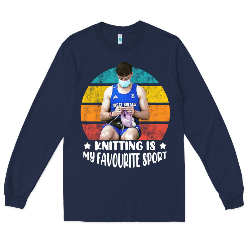 Tom Daley Knitting Is My Favourite Sport  3 Long Sleeve Tee by artisFamous | Teevron
