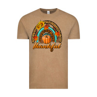 Thankful Pumpkin Rainbow Vintage Tee | Teevron