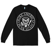 Black funny make america punk again vintage rock seal Long Sleeve Tee - artisFamous
