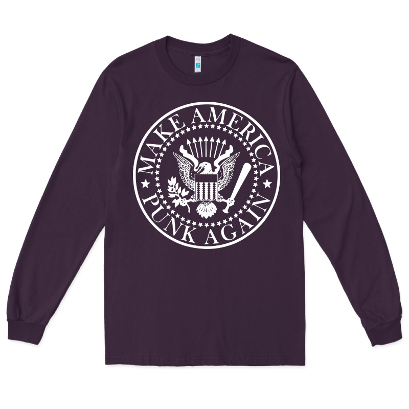 Funny Make America Punk Again Vintage Rock Seal Long Sleeve Tee by artisFamous | Teevron