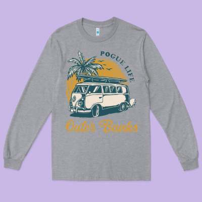 Outer Banks Pogue Life. Long Sleeve Tee Designed By Artisfamous